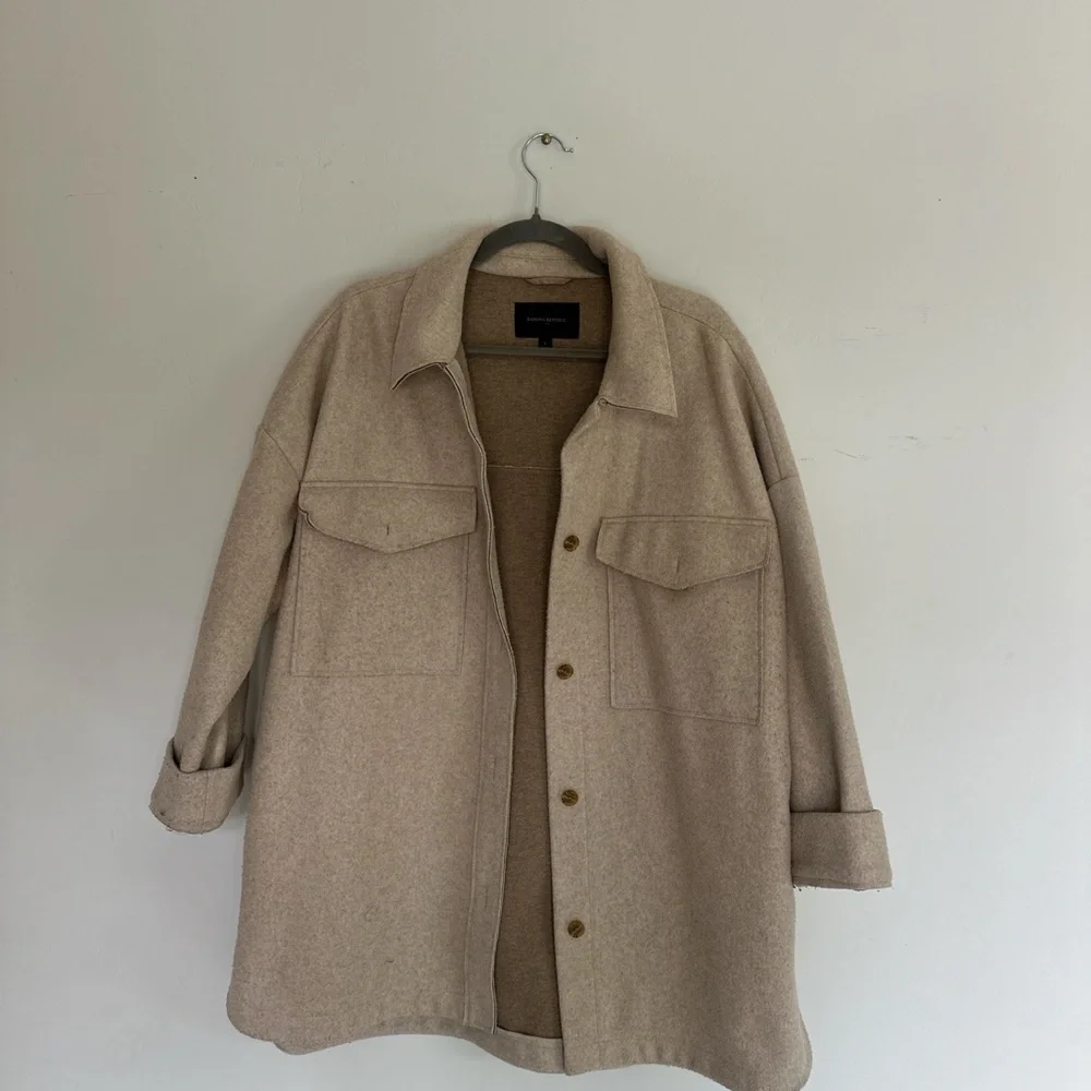 Banana Republic Tan Blazer with Relaxed Fit - Picture 1 of 1